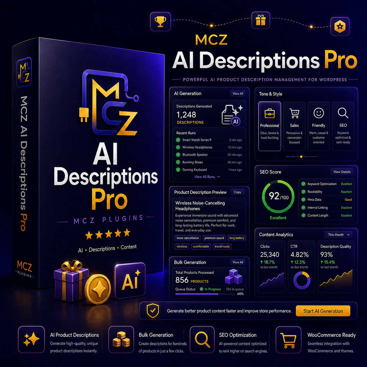 MCZ AI Descriptions PRO - opisy produktów AI