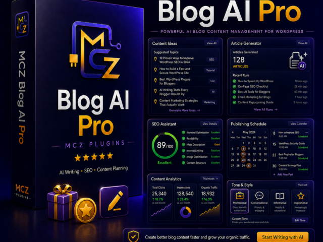 MCZ Blog AI PRO - generator wpisów AI pod SEO